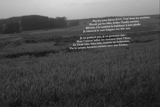 Imagen recurso de un poema de Rimbaud para la Conferencia de María Filomena Molder