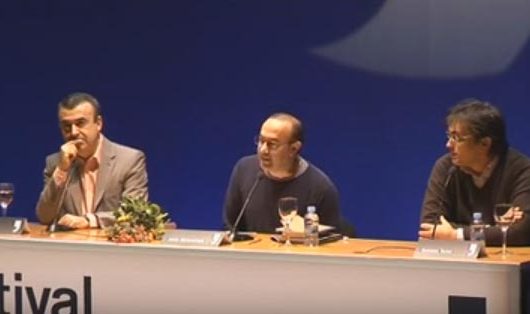 Lorenzo Silva, Jesús Marchamalo y Gonzalo Torné